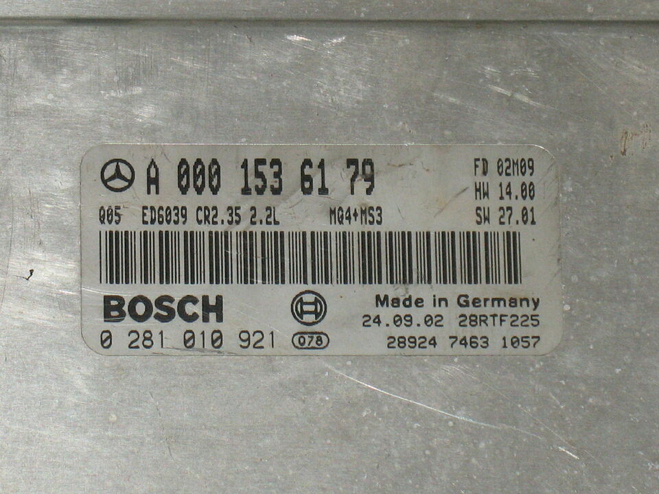 ECU MERCEDES SPRINTER 2.2 CDI 0281010921 A0001536179 CR2.35 2.2L