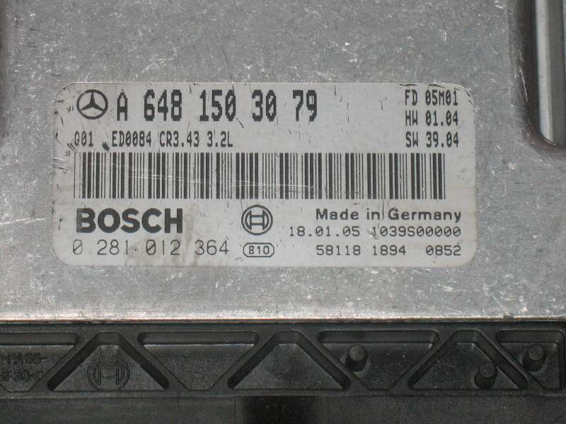 ECU MERCEDES W211 E280 3.2 CDI 0281012364 A6481503079 CR3.43 EDC16C2