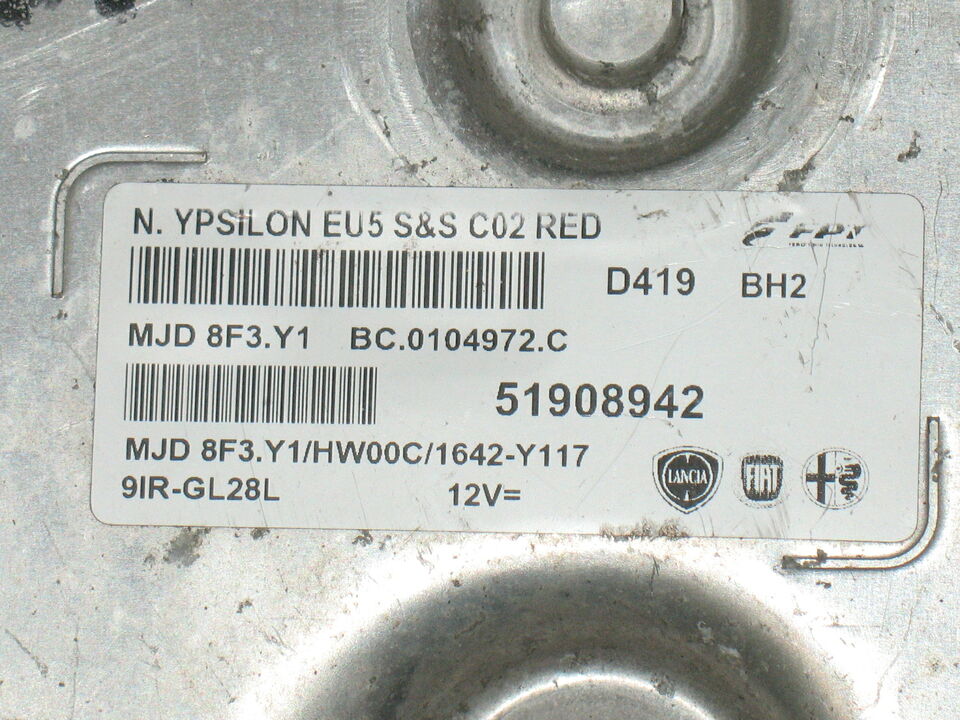 ECU YPSILON 51908942 MJD8F3.Y1 HW00C 1642-Y117 PLUG & PLAY