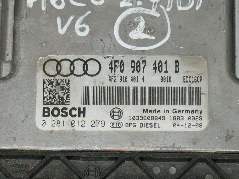 ECU AUDI A6 4F0907401B 0281012279 4F29010401H EDC 16CP34-3.2