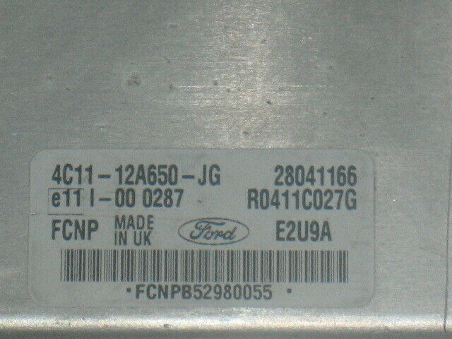 ECU FORD TRANSIT 2.4 4C11-12A650-JG 28041166 R0411C027G E2U9A
