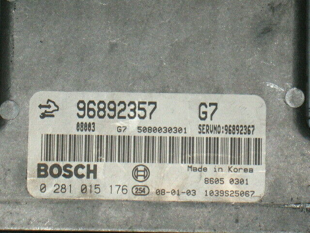 ECU ANRARA CAPTIVA 2.0 0281015176 96892357 96892367 EDC16C39-5
