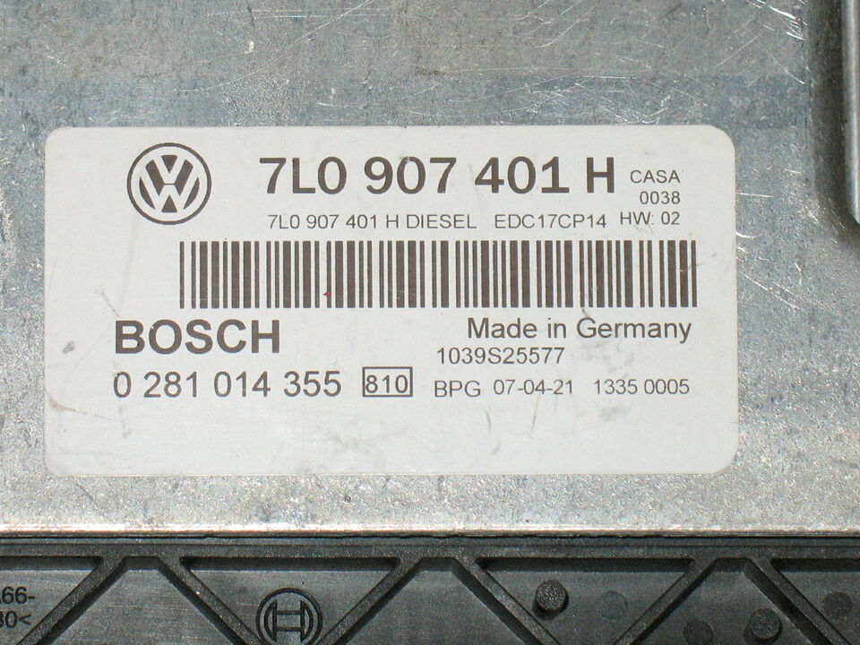 ECU 0281014355 7L0907401H na Audi Q7 VW Touareg 3.0 TDi EDC 17CP14-2.40