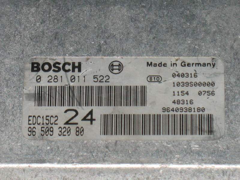 ECU CITROEN PEUGEOT FIAT 2.2 0281011522 9655816780 9640938180