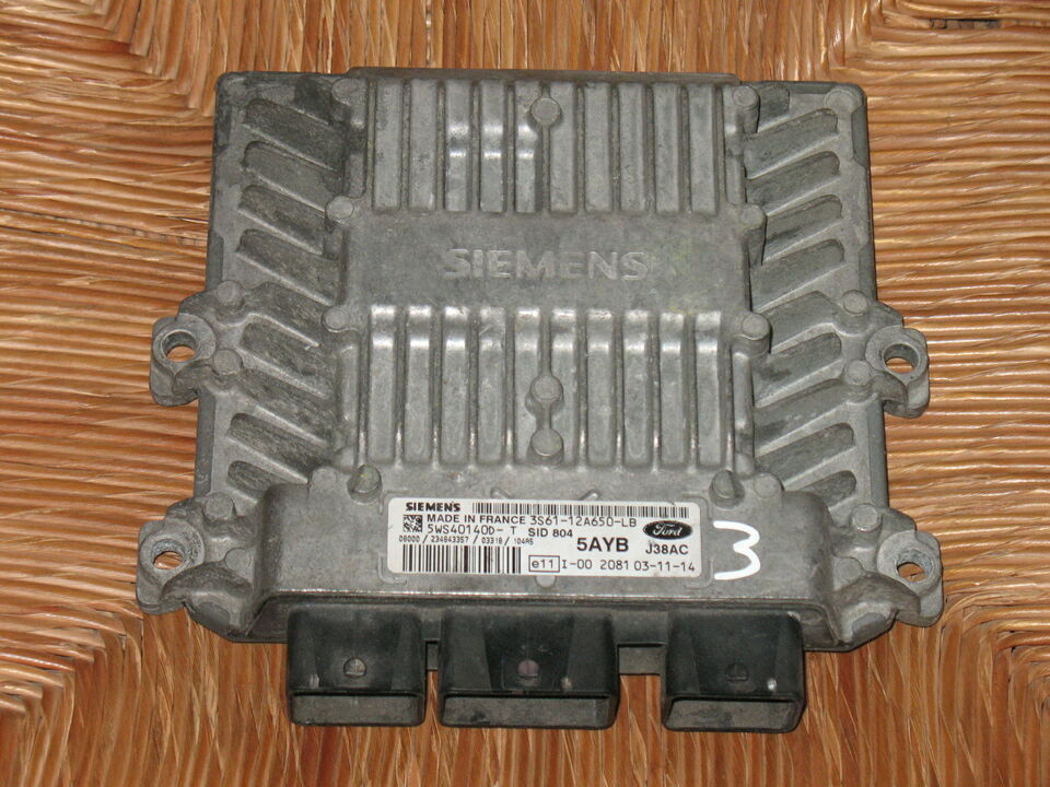 ECU FORD FIESTA 1.4 TDCI SID804 5WS40140D-T 3S6112A650LB