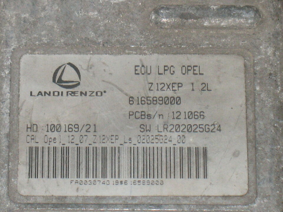 ECU OPEL CORSA GPL Landi 616589000 HD10016921 Z12XEP12L