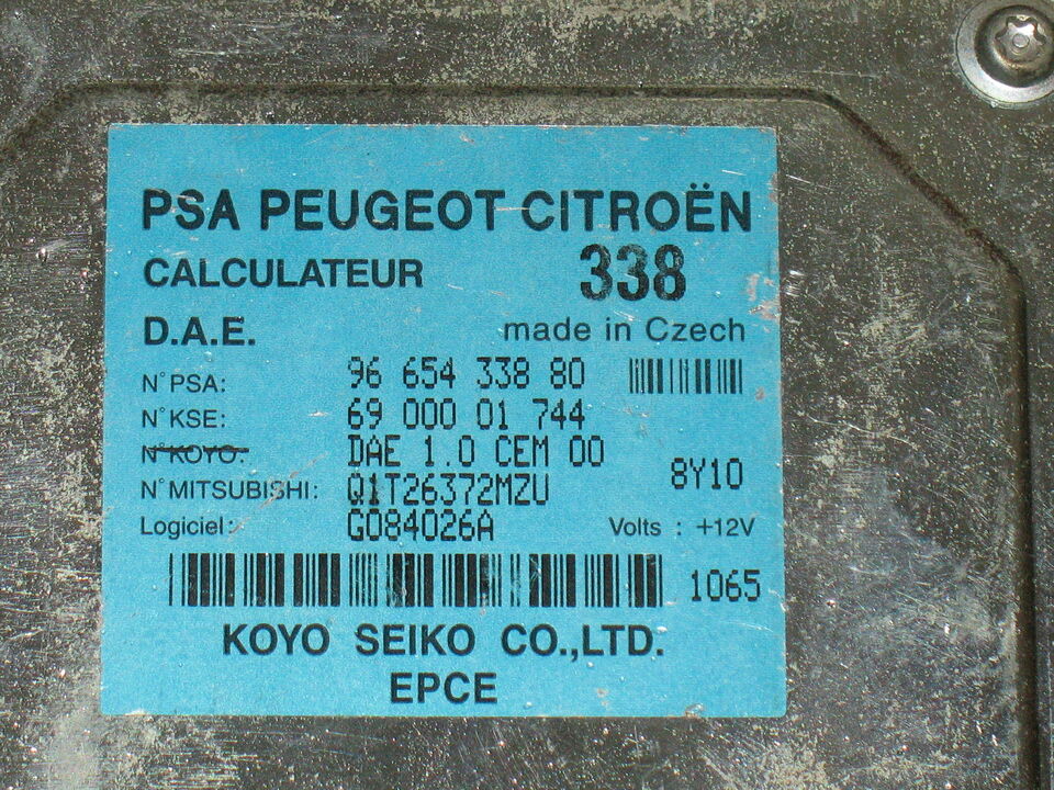 ECU PSA / Peugeot CITROEN C2 - C3 9665433880  6900001 744