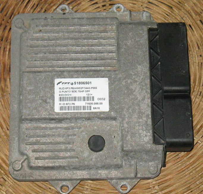 Ecu fiat grande punto 1.3 d multijet 55kw mjd6f3 hw03p 51806501