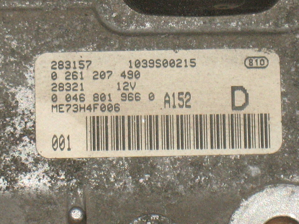 0261207490 ECU FIAT PALIO (171-178) 1.2B 8V 73CV ME7 3H4