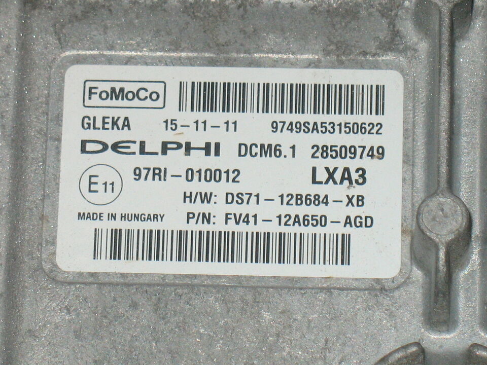 ECU KUGA GALAXY DCM6.1 FV41 12A650-ACD DS71 12B684-XB 28509749