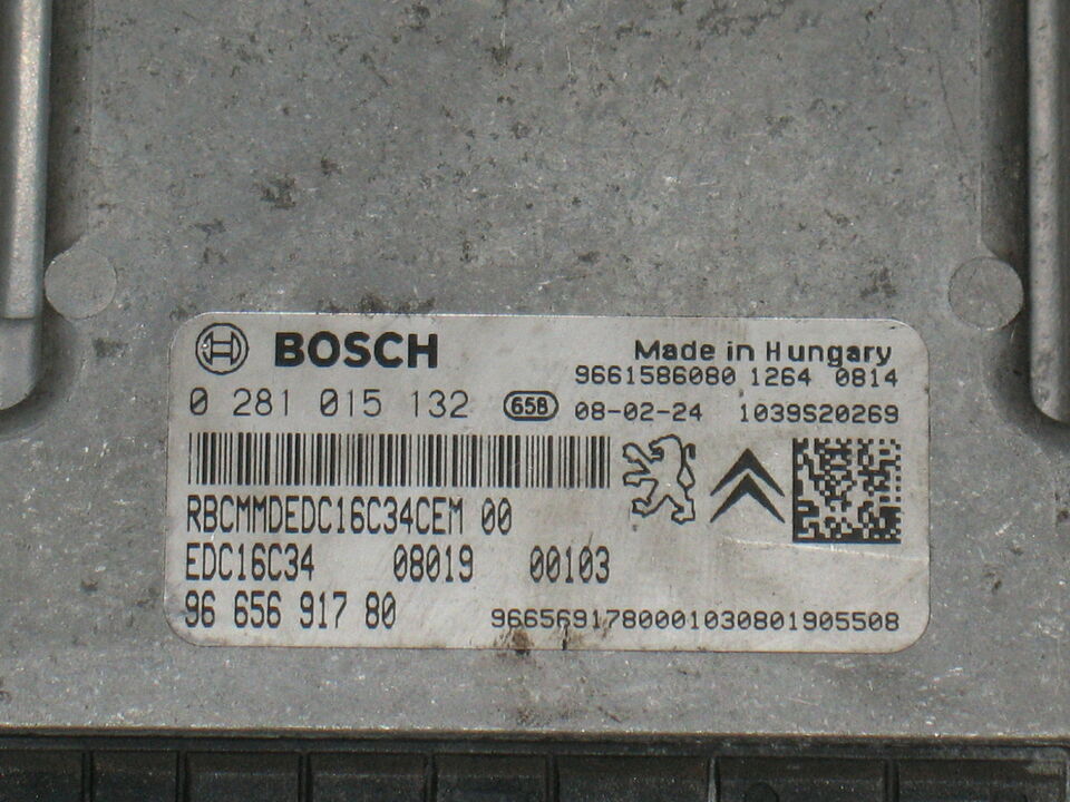 ECU CITROEN NEMO 1.4 HDi 0281015132 9666934680 EDC 16C34-5.90