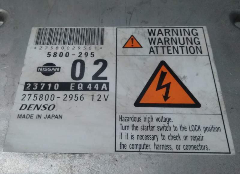 ECU NISSAN X TRAIL 2.2 DCI 02 23710EQ44A 275800-2956 2758002956