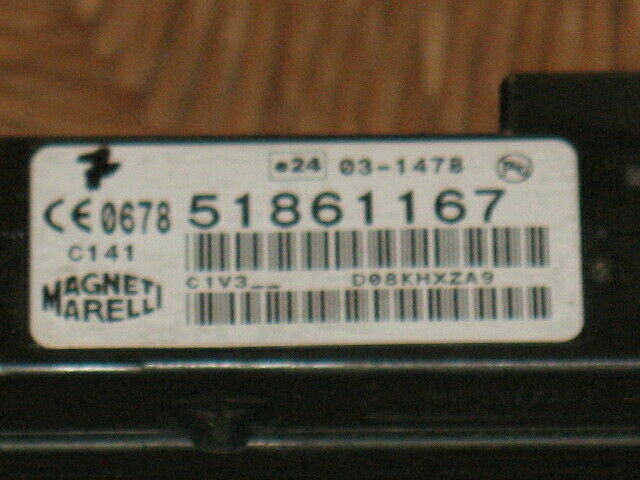 Fiat punto evo - centralina blue&me 51861167 d08j7yk30 D08XJGTC9