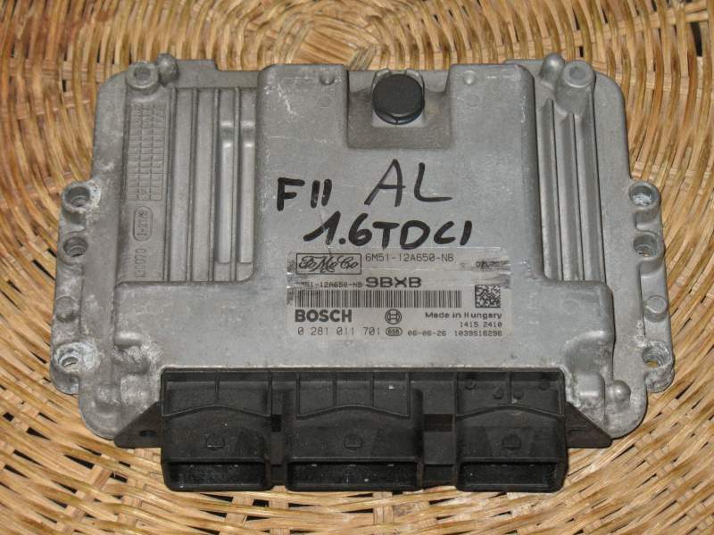ECU FORD 1.6 TDCI BOSCH 0281011701 6M51-12A650-YE 7AME 9bxb