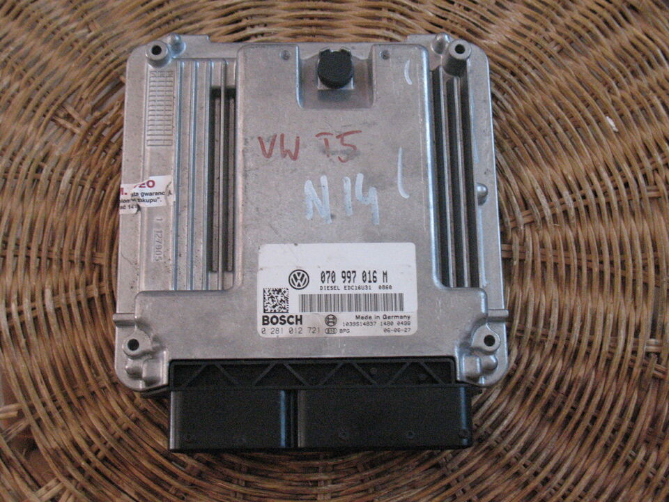 Ecu vw transporter T5 T6 2.5 0281012721 070997016m EDC16U31