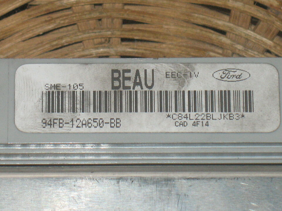 Ecu ford escort orion fiesta 1.8l 94fb12a650bb BEAU 94BF 12A650 SME-105
