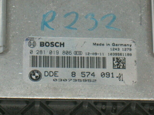 ECU BMW X3 520 F10 F30 2.0 0281019806 DDE8574091 EDC 17C50-3.58