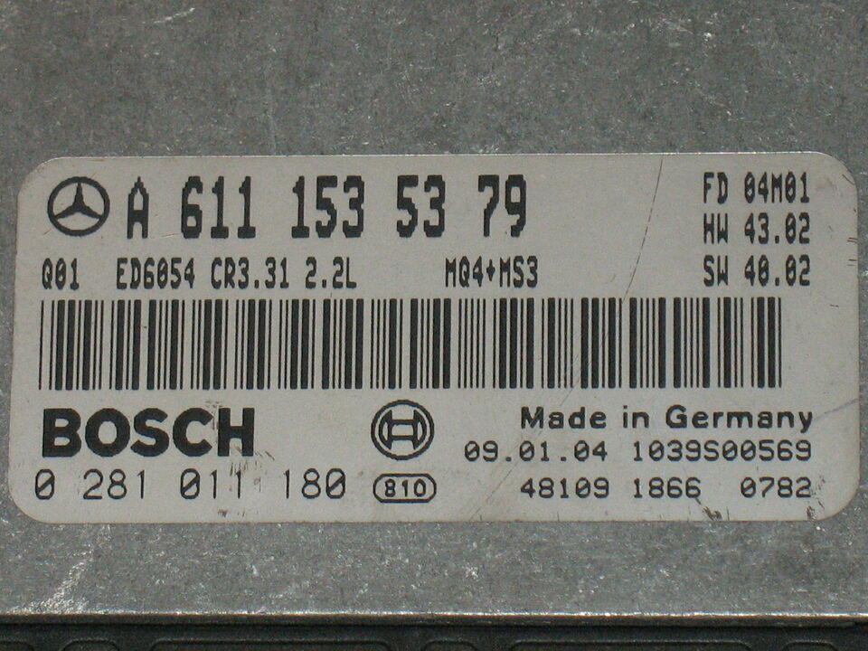 ECU MERCEDES VITO 2.2 CDI EDC 16C2-7.31 0281011180 A6111535379 CR3.31