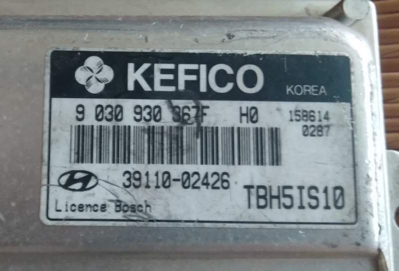 Ecu centralina hyundai getz 1.1 9030930367f 3911002426