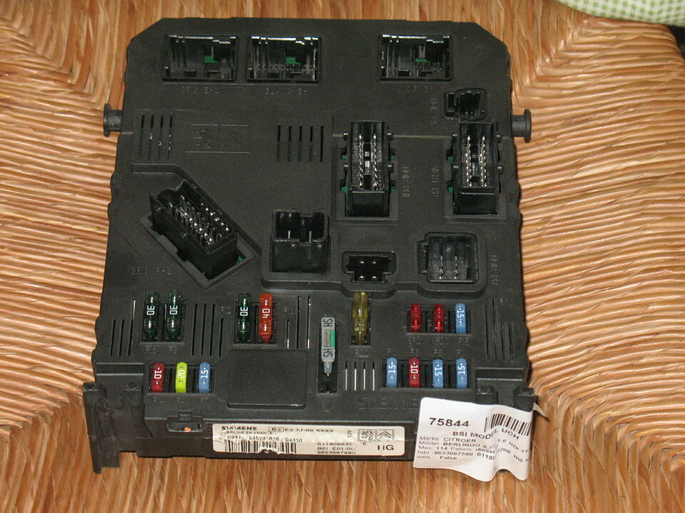 Citroen Berlingo 206 Box fuse BSI E01-00 S118085320E 9653667580