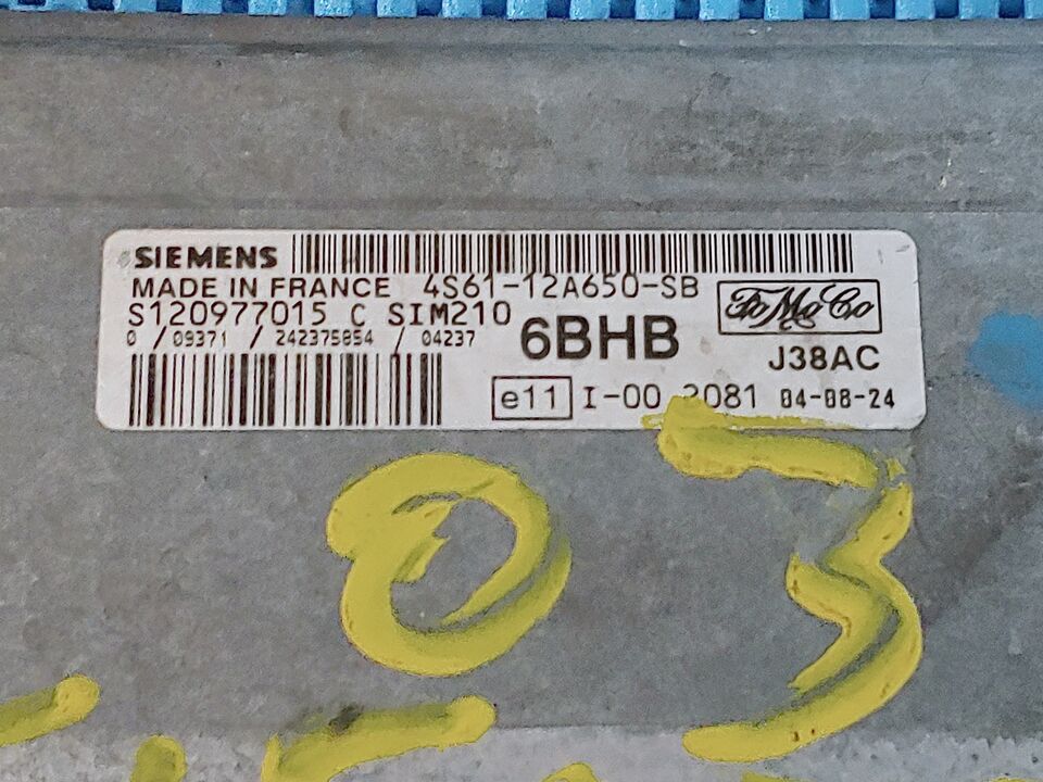 FIESTA FUSION ECU 4S61-A650-SA S120977015 A SIM210 6BHB C D