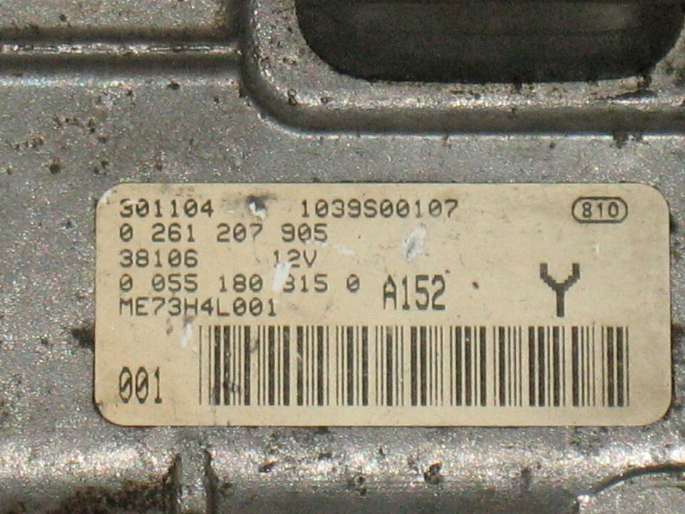 Ecu Lancia Y CC 1.200 16V BOSCH 0261207905 ME73H4 551803150