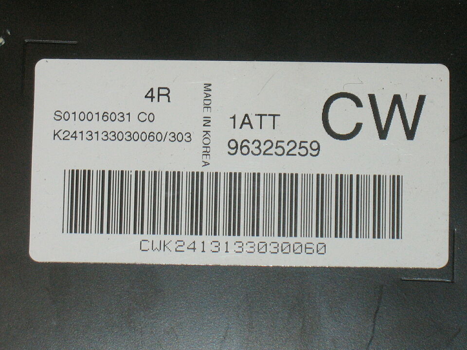 Daewoo Matiz 1.0 Kemsco S010016031 96325259 CW 1ATT