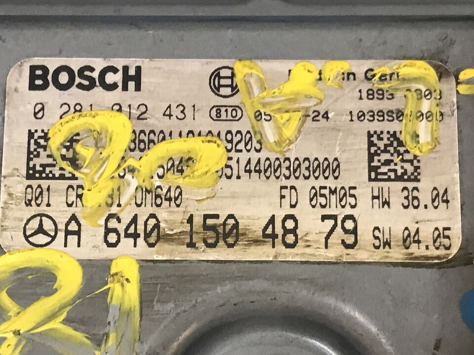 ECU MERCEDES B180 1.8 CDI 0281012431 A6401504879 6401504879