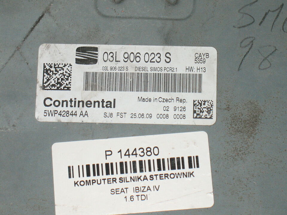 Ecu seat ibiza 1.6 tdi 03l906023s simos pcr2.1 5wp42844aa