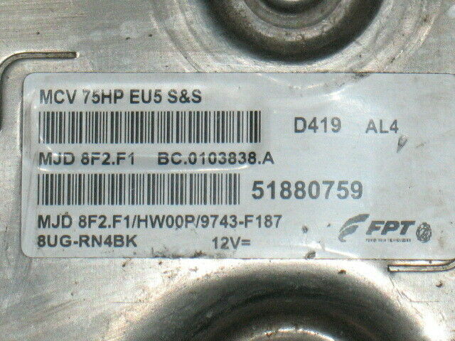 Ecu centralina citroen nemo 51880759 mcv75hp mjd 8f2 f1 hw00p