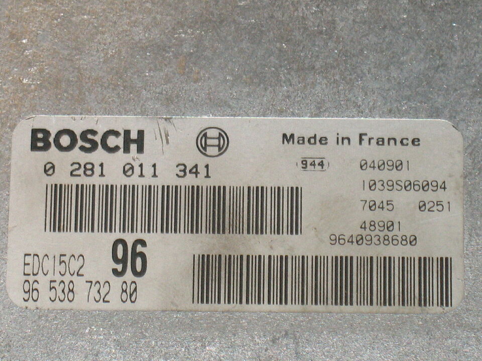 ECU PEUGEOT 307 2.0 HDI BOSCH 0281011341 9653873280 ED15C2