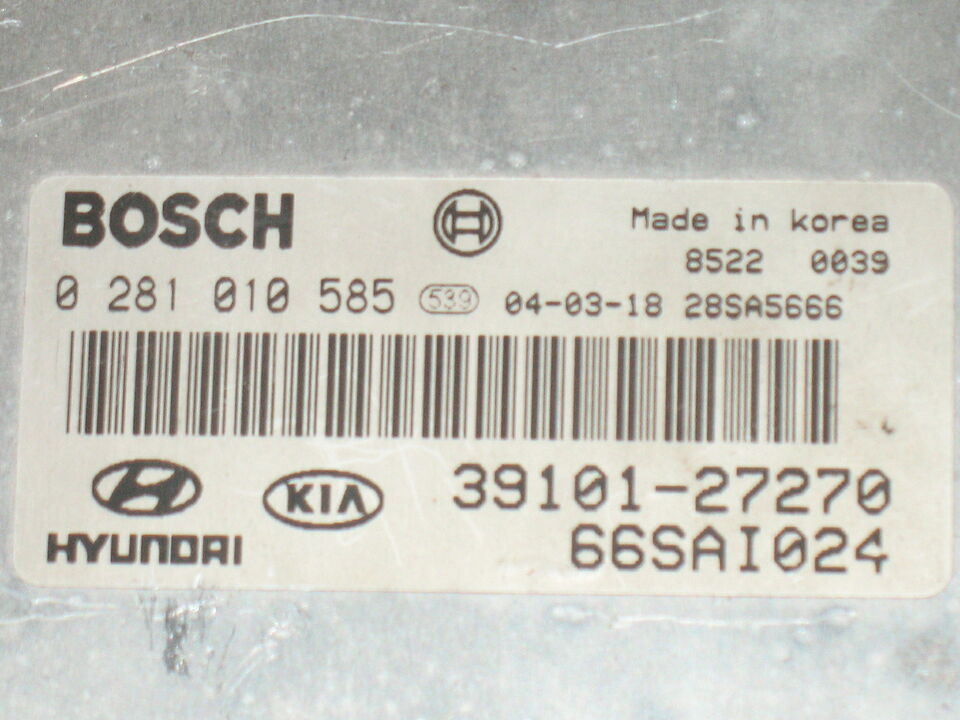 Ecu centralina hyundai santa fe 2.2 crdi 0281010585 3910127270 EDC 15C7-4.30
