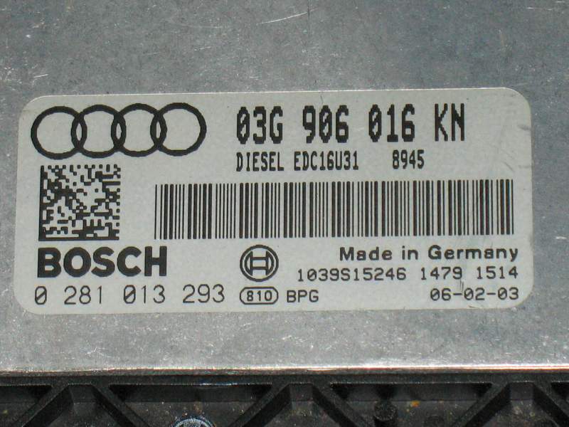 ECU AUDI A4 2.0 TDI BOSCH 0281013293 03G906016KN EDC16U31