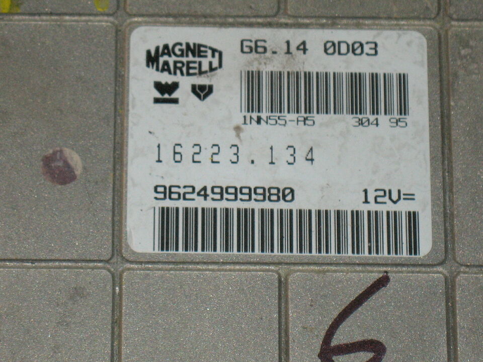 Ecu peugeot citroen benzina 1.4 ecu 9624999980 g6 14.0d03