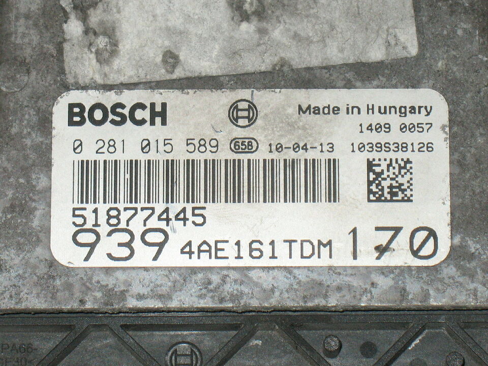 ALFA ROMEO 159 BOSCH 0281015589 51877445 EDC 16C39-6.C6