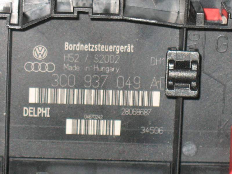 BODY AUDI SEAT VW H52 S2002 3C00937049ADDELPHI 28068687