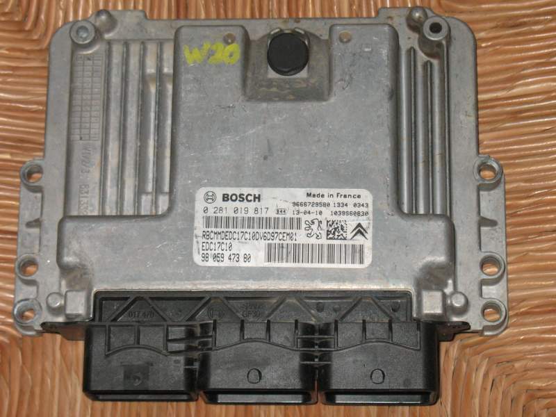 Berlingo Partner 1.6HDI ECU EDC 17C10-5.11 0281019817 9805947380