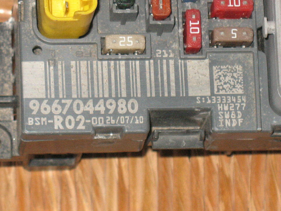 BSM FUSIBILI CITROEN C5 2.0 HDI 9667044980 BSM-R02-00