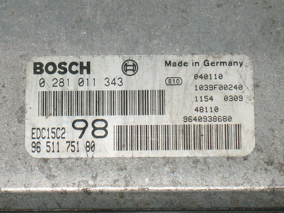 Citroen ecu fiat scudo jumpy 2.0 hdi EDC15C2 0281011343 peugeot