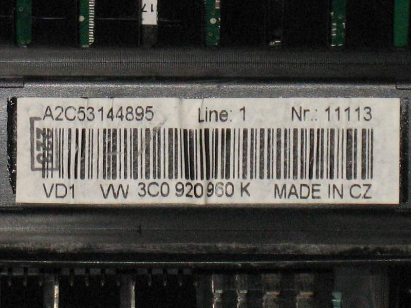 VW Passat B6 Gruppo Strumentazione Tachimetro MPH 3C0920960K