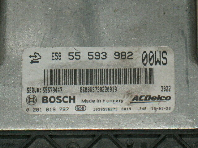 ECU EDC17C59 ECU OPEL CORSA D 1.3 0281019797 55593982 55579447