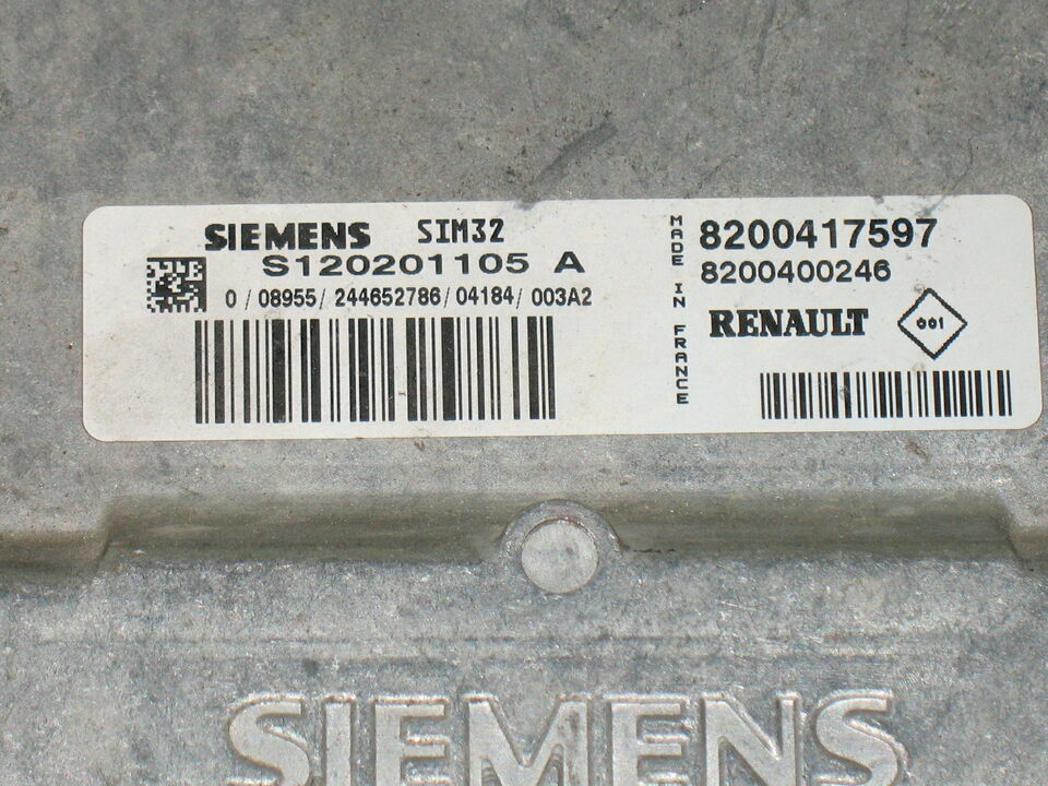 Ecu Renault Clio S120201105A 8200417597 8200400246 Sim32