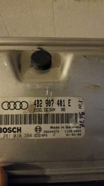 ECU Audi A6 2.5 TDI BOSCH 0281010394 4B2907401E EDC 15VM