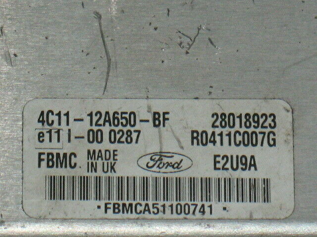 ECU FORD TRANSIT 2.0 4C11-12A650-BF R0411C007G FBMC 4C11 E2U9A