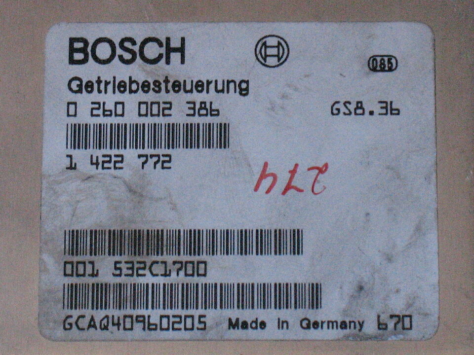 BMW e36 ECU CAMBIO AUTOMATICO EGS bosch 0260002386 1422772