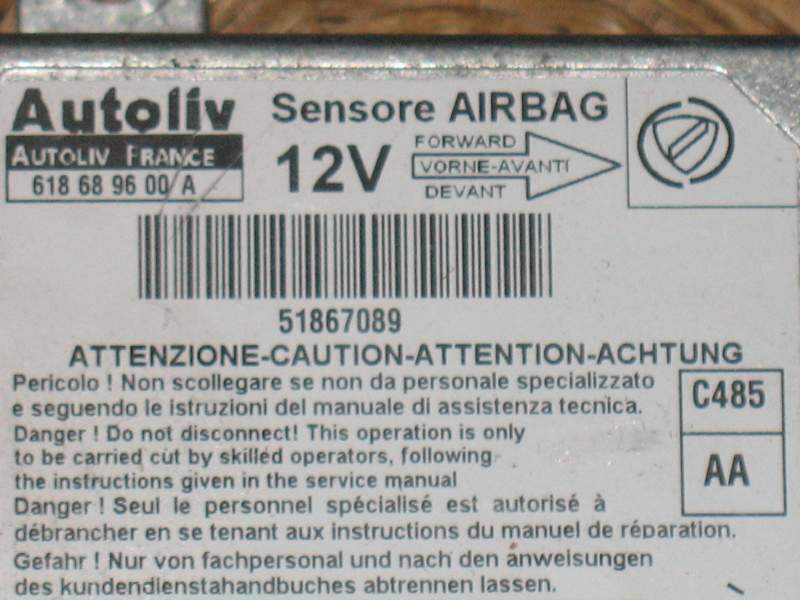 Airbag LANCIA Y - 51867089 AUTOLIV 618689600-A C485 618689600A