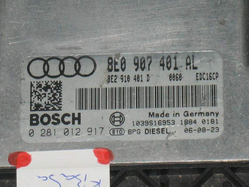 ECU Audi A4 2.7TDI BOSCH 0281012917 EDC16CP34 8E0907401AL
