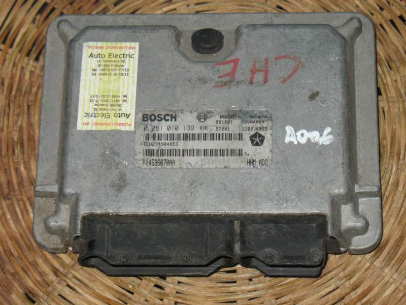 Ecu CHRYSLER VOYAGER 2.5 2.8 td bosch 0281010139 p04686870aa
