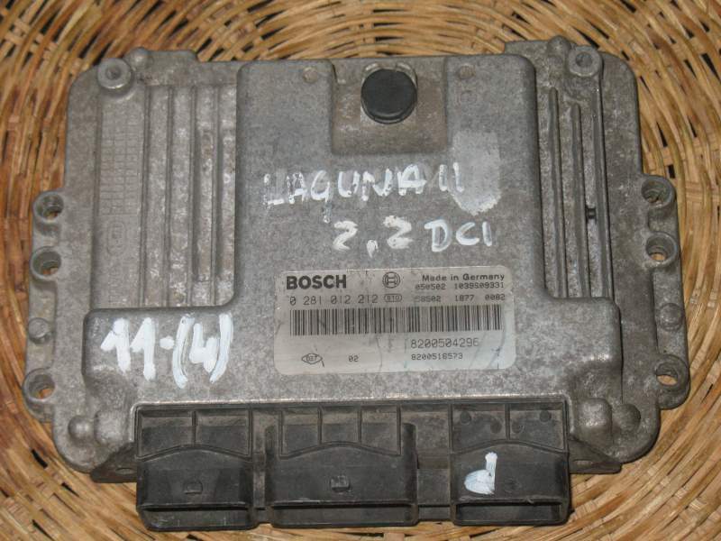 ECU RENAULT LAGUNA 2.0 DCI 0281012212 8200504296 8200516573 EDC 16C3-10.23