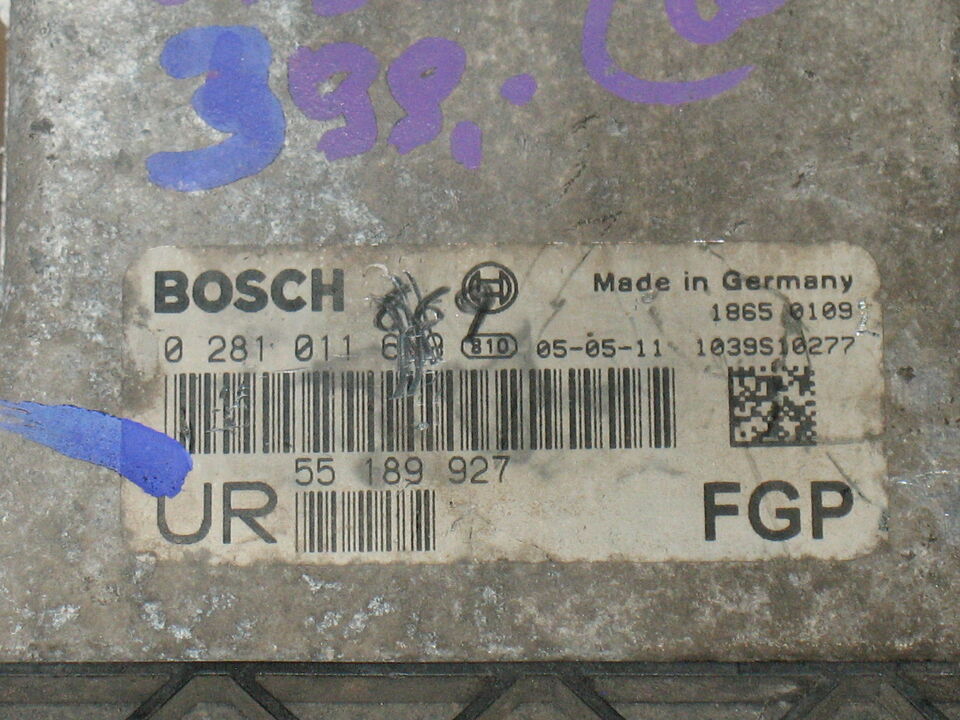 ECU opel zafira 1.9 BOSCH 0281011669 EDC16C9 5518992 FGP EDC 16C9-3.12